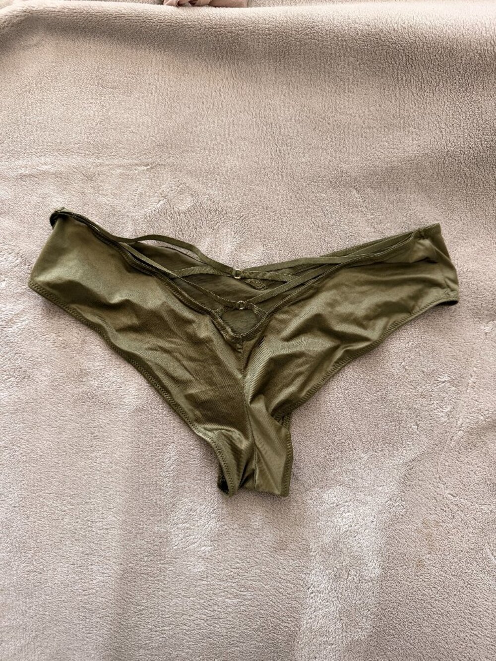 Sexy and Stylish satin bikini/cheeky panties, size M